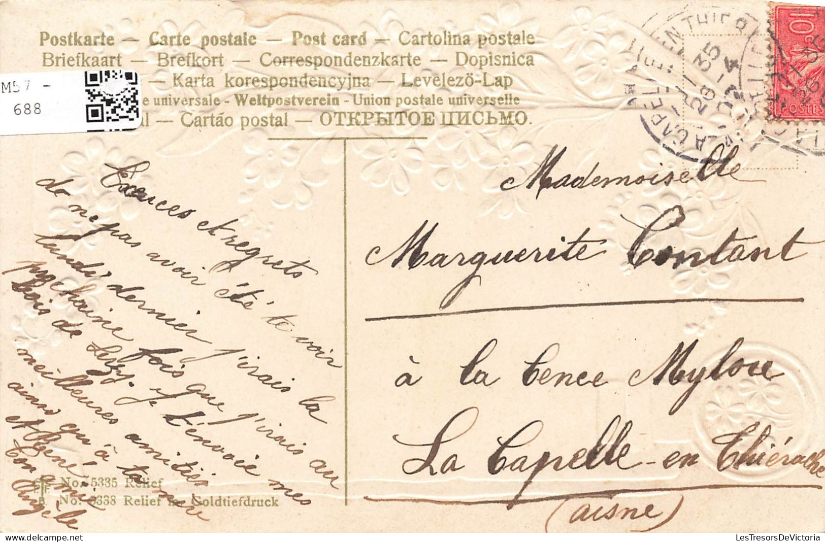 FANTAISIES - Lettre D'amour - Fleurs - Carte Postale Ancienne - Other & Unclassified