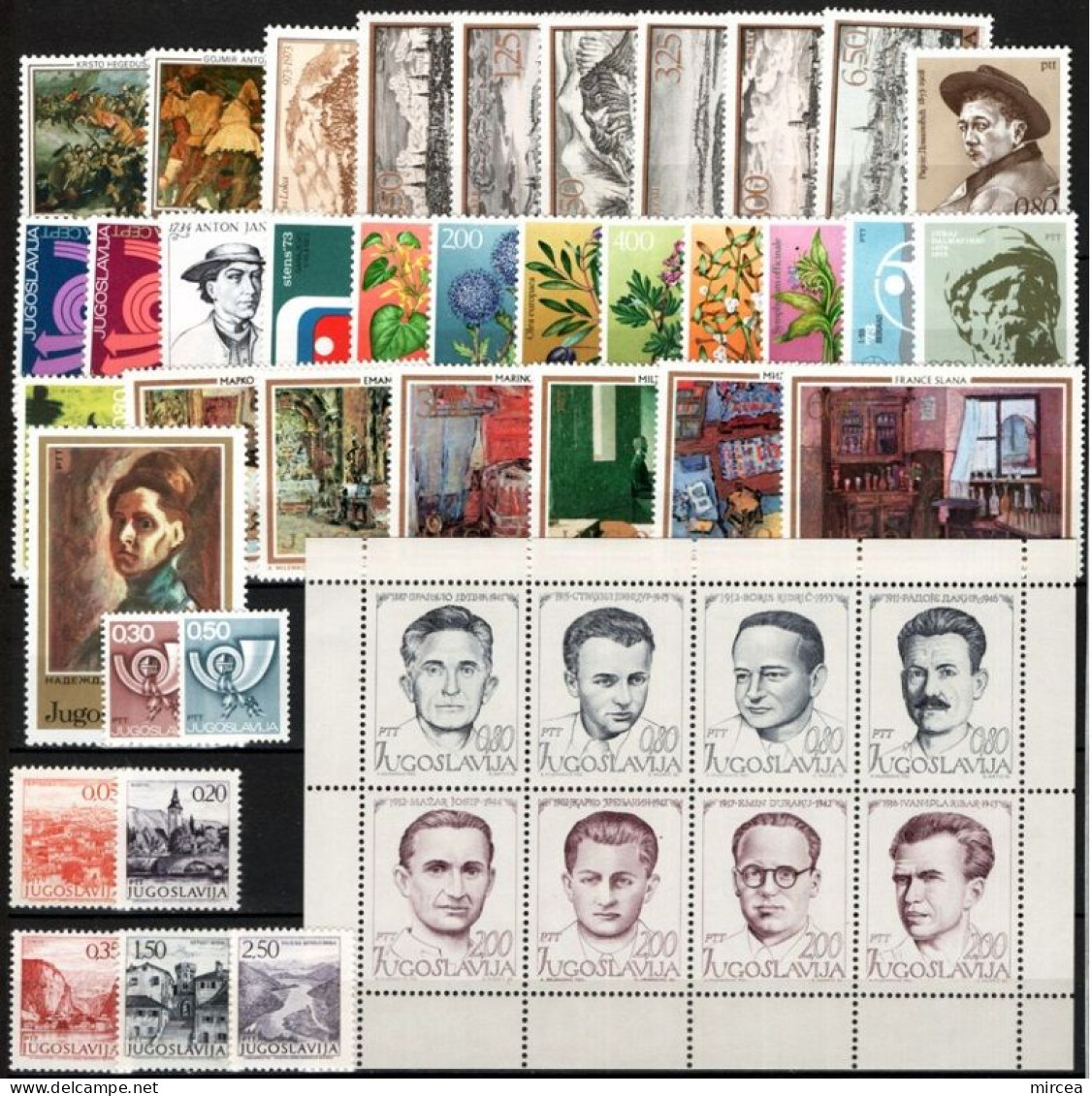 C5471 - Yougoslavie 1973 - Annee Complete,timbres Neufs** - Komplette Jahrgänge