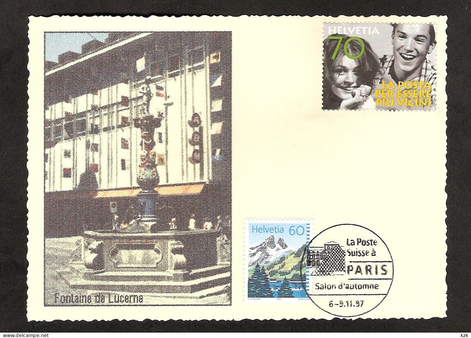 2 10	010	-	Oblit. Salon Philatélique D'Automne  «Suisse» 9/11/97 - Philatelic Exhibitions