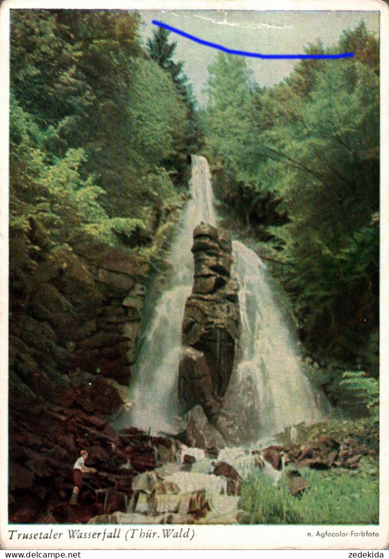 G5449 - Burghard Foto Künstlerkarte - Trusetaler Wasserfall - Auslese Bild Verlag - Agfa - Sonstige & Ohne Zuordnung