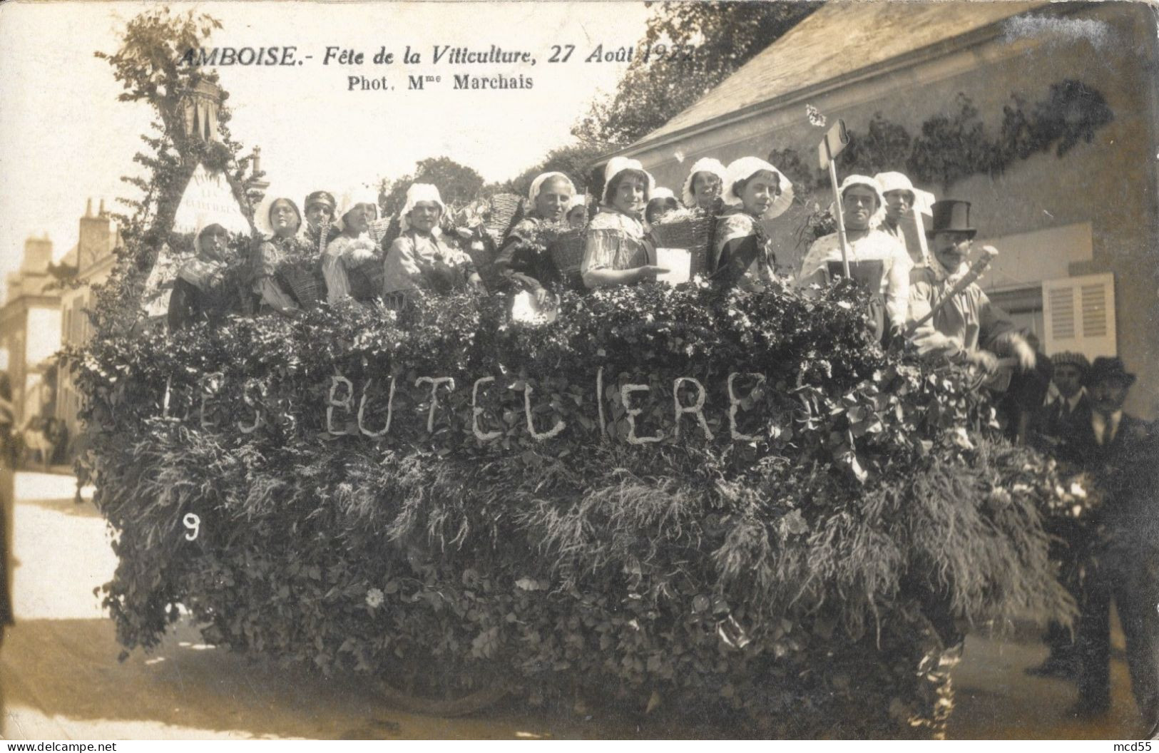 CARTE-PHOTO-AMBOISE (37-Indre-et-loire) Fête De La Viticulture Du 27 Aout 1922 " Les Buteliéres " - Amboise