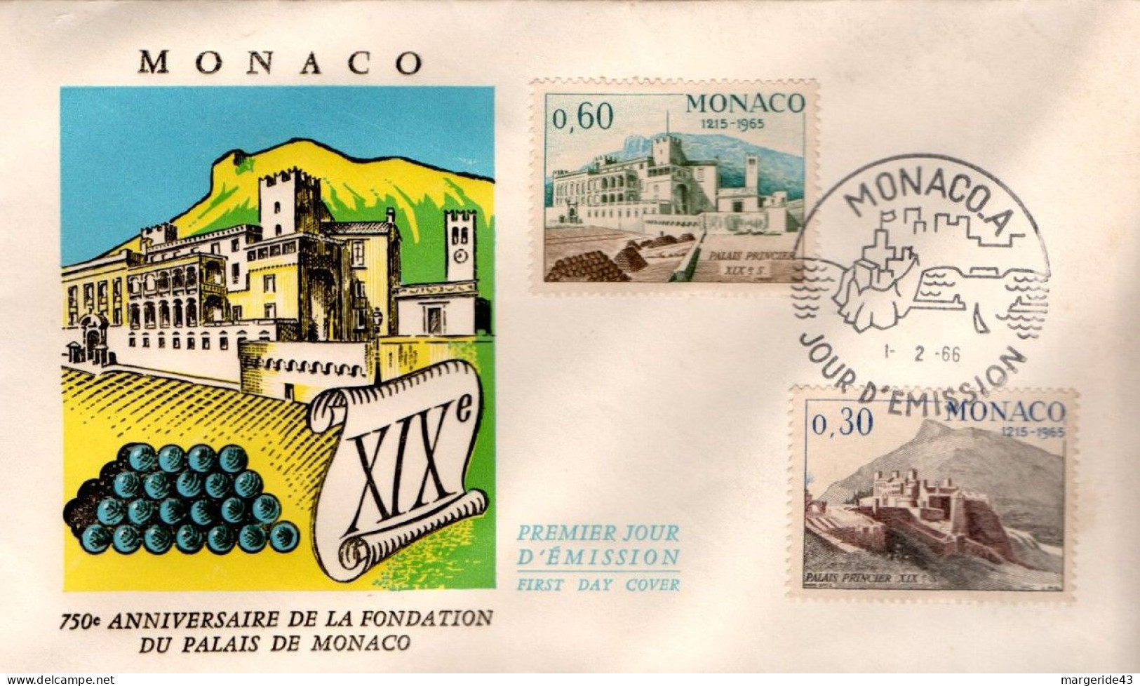 MONACO  LOT DE 34 FDC DIFFERENTES - Vrac (max 999 Timbres)