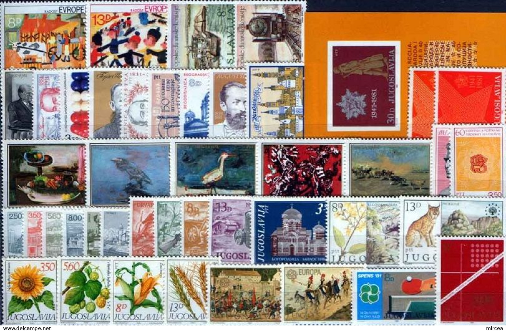 C5470 - Yougoslavie 1981 - Annee Complete,timbres Neufs** - Komplette Jahrgänge