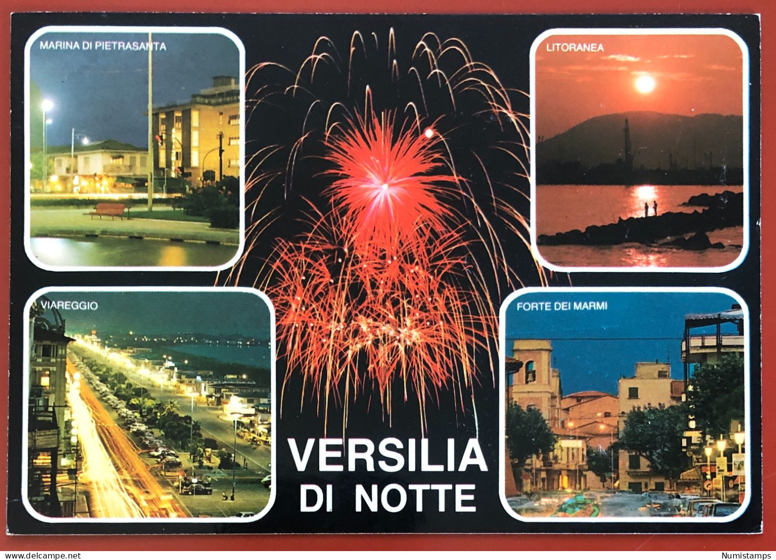 MARINA DI PIETRASANTA - VIAREGGIO - LITORANEA - FORTE DEI MARMI - VERSILIA DI NOTTE (c764) - Lucca