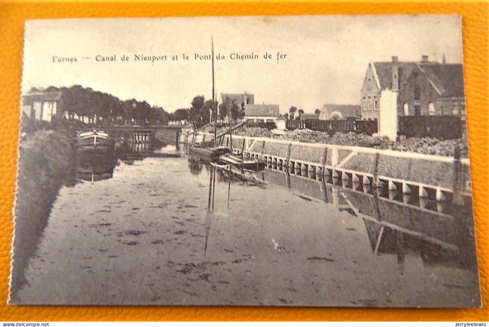 VEURNE  - FURNES  -  Nieuwpoort Kanaal En Spoorbrug  - Canal De Nieuport Et Le Pont Du Chemin De Fer - Veurne