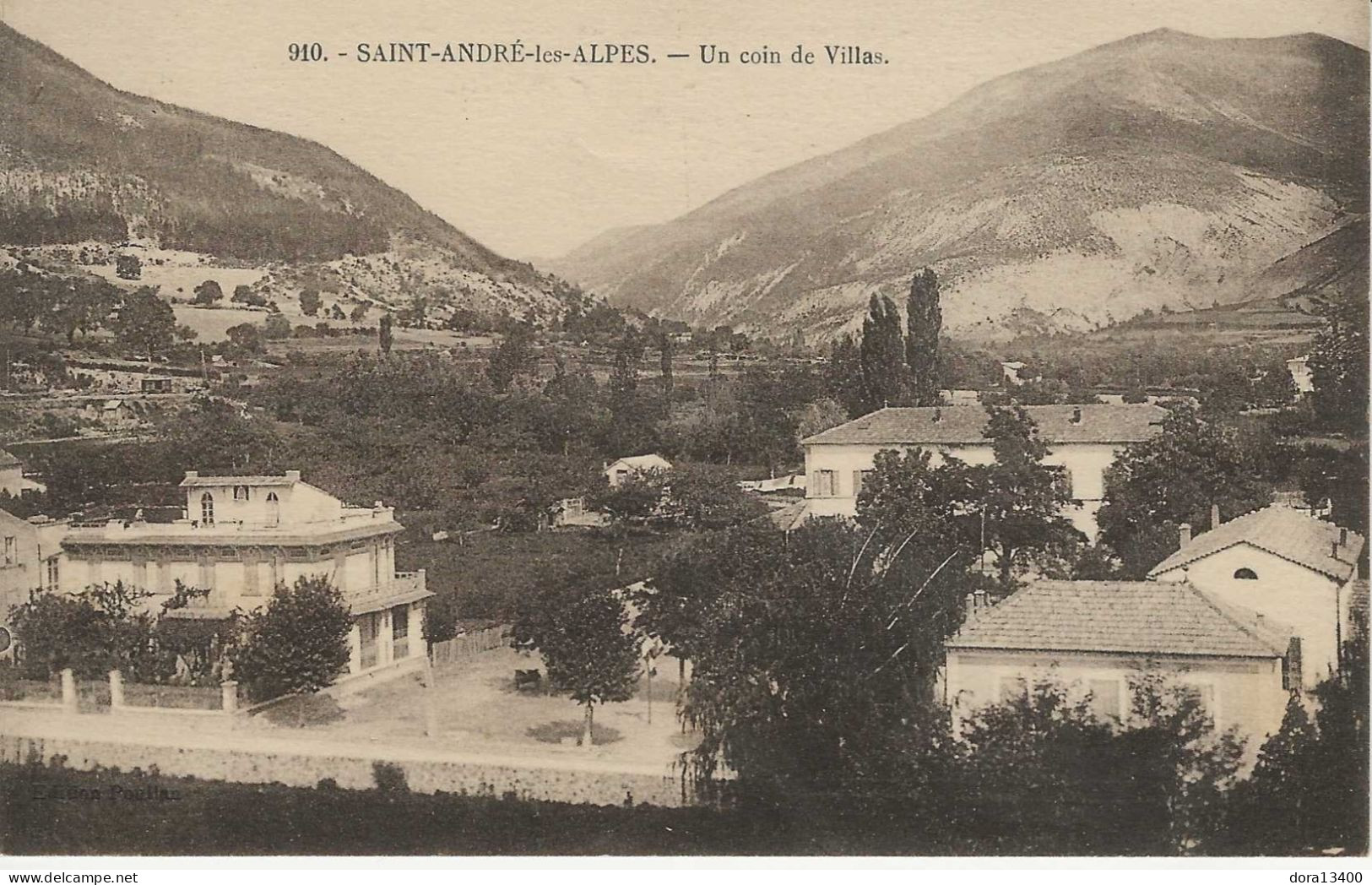 CPA04- SAINT ANDRE LES ALPES- Un Coin De Villas - Andere & Zonder Classificatie