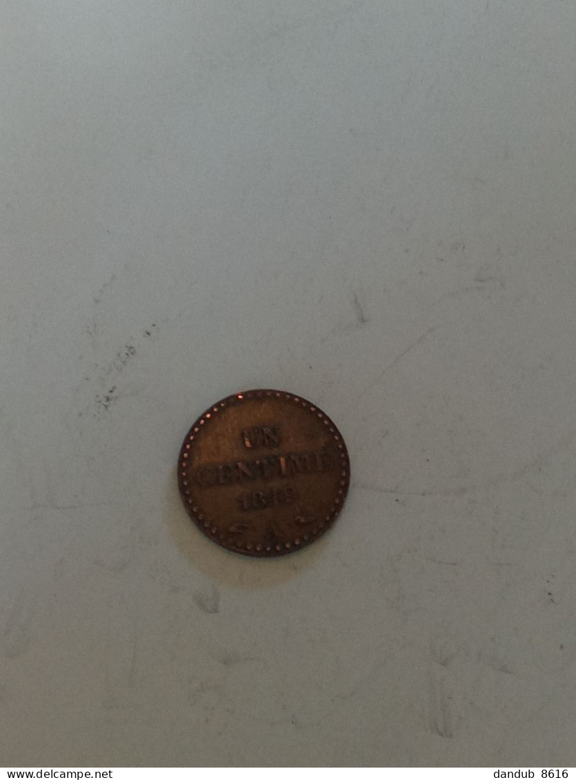 1 Centime 1849 A - 1 Centime