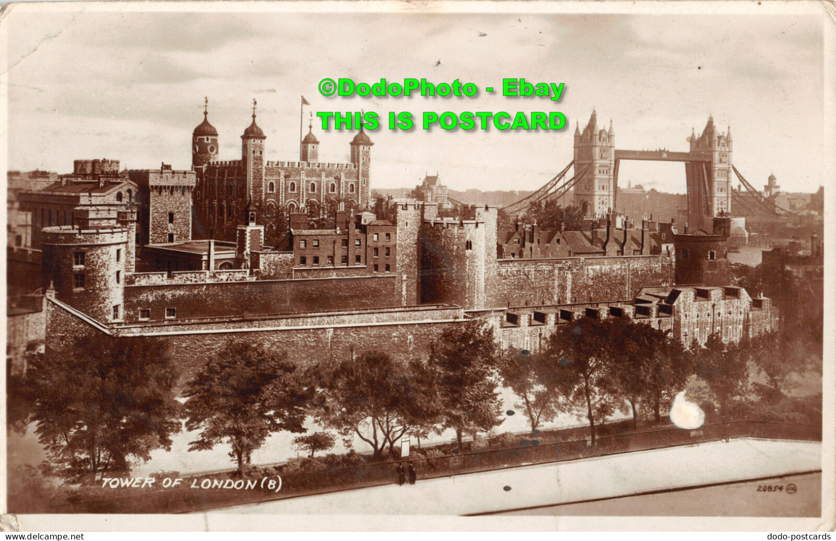 R356740 Tower Of London. 8. 20854. Valentines. RP. 1942 - Altri & Non Classificati