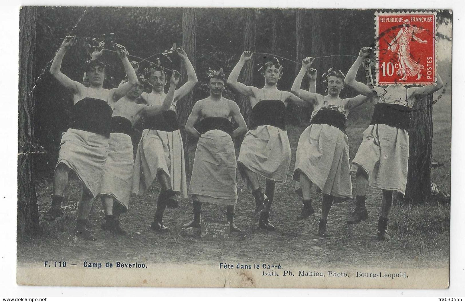 Belgique - Camp De BEVERLOO - Fête Dans Le Carré - 1909 - Sonstige & Ohne Zuordnung