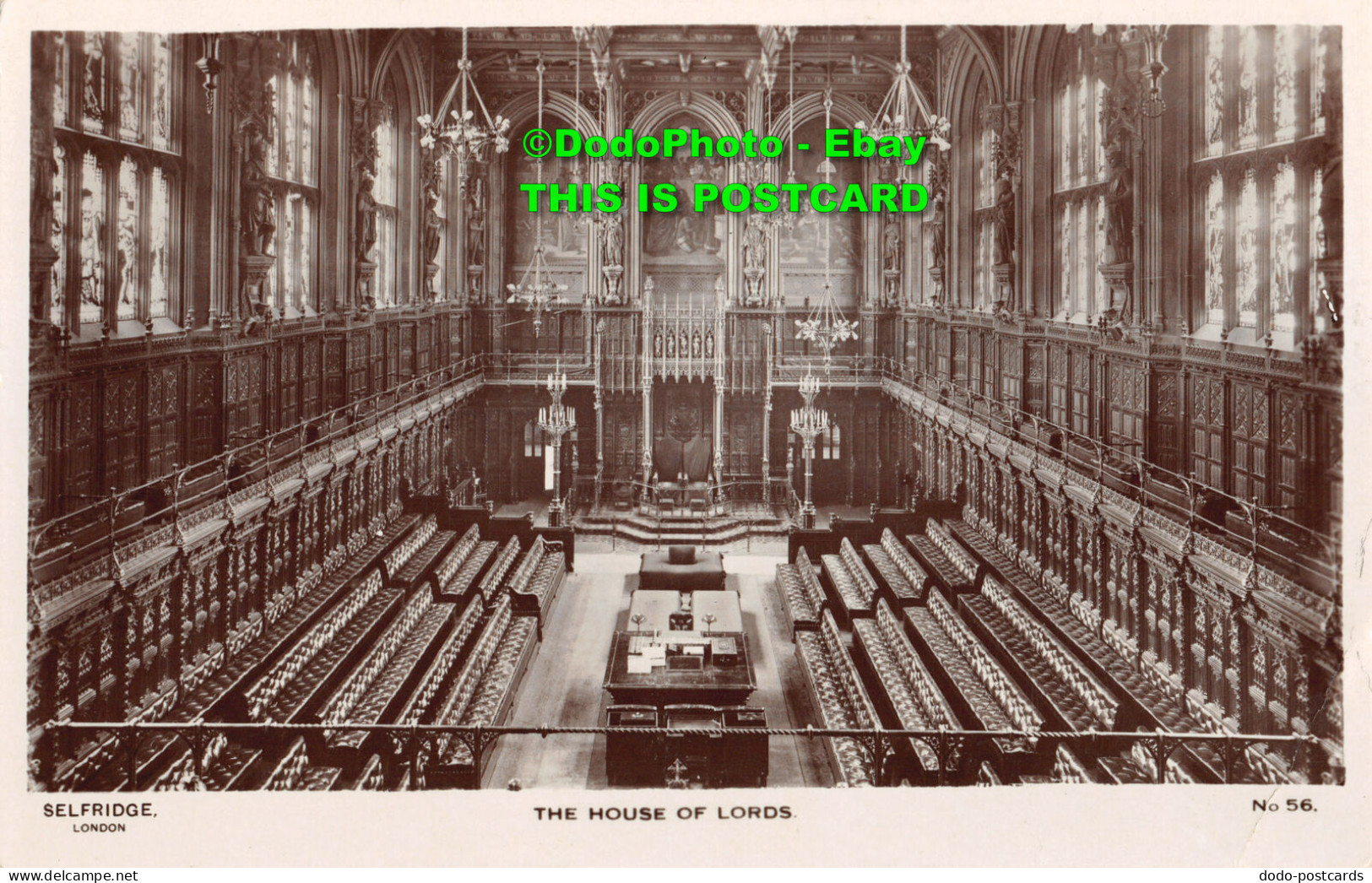 R356744 Selfridge. London. The House Of Lords. No. 56. W. And K. Series. Selfrid - Other & Unclassified