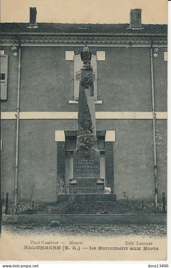 CPA04- ALLEMAGNE- Le Monument Aux Morts - Andere & Zonder Classificatie