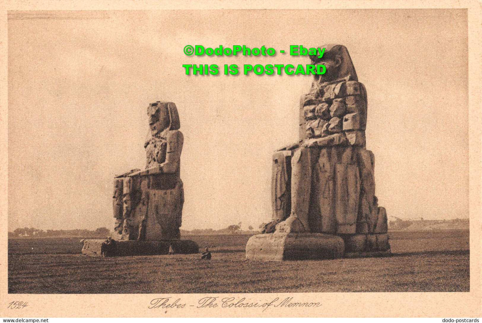 R356157 1524. Thebes. The Colossi Of Memnon. Lehnert And Landrock. Egypt - World