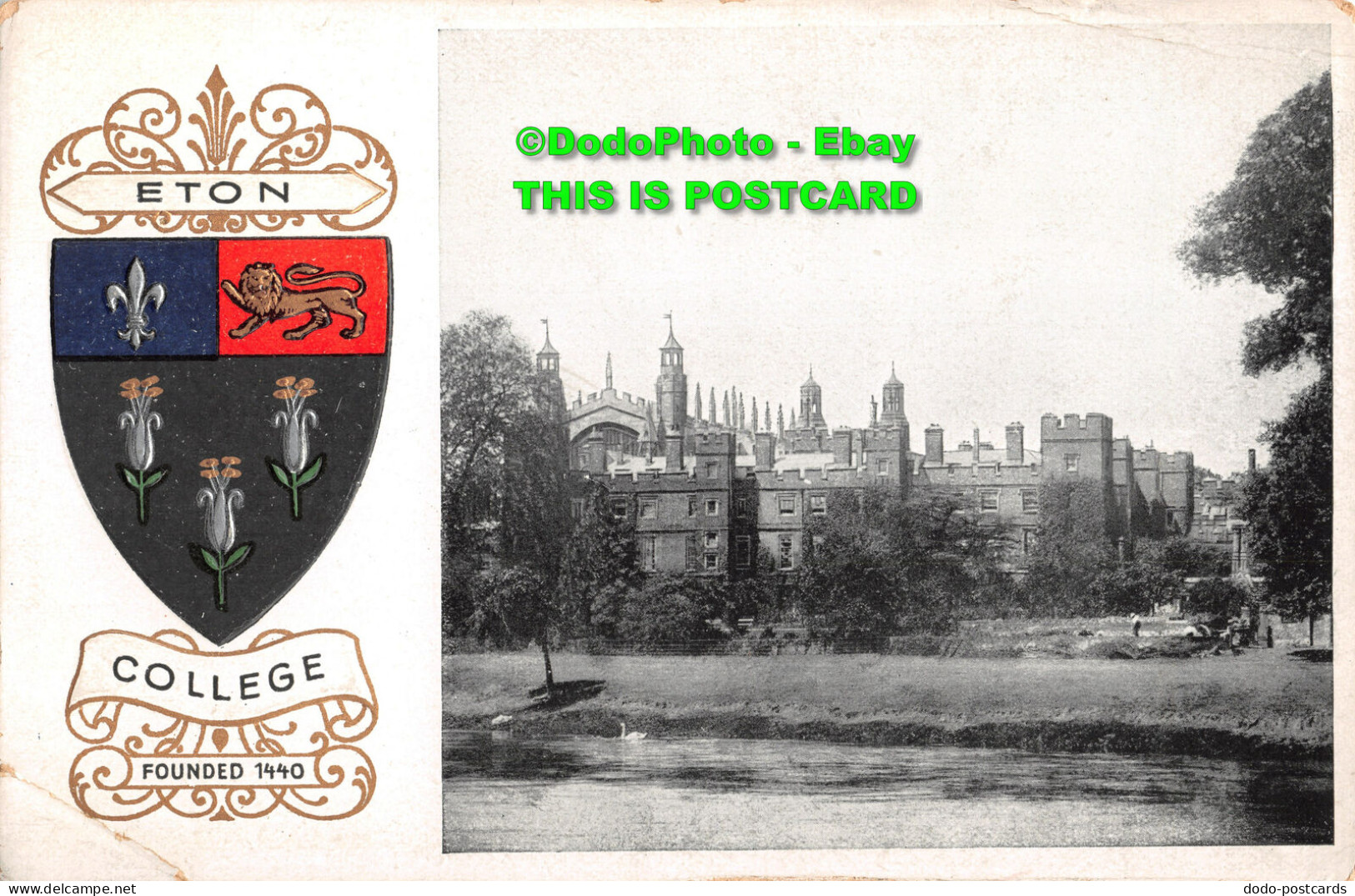 R356758 Eton College. Founded 1440. F. S. O. Heraldic Series. No. 152. Public Sc - World