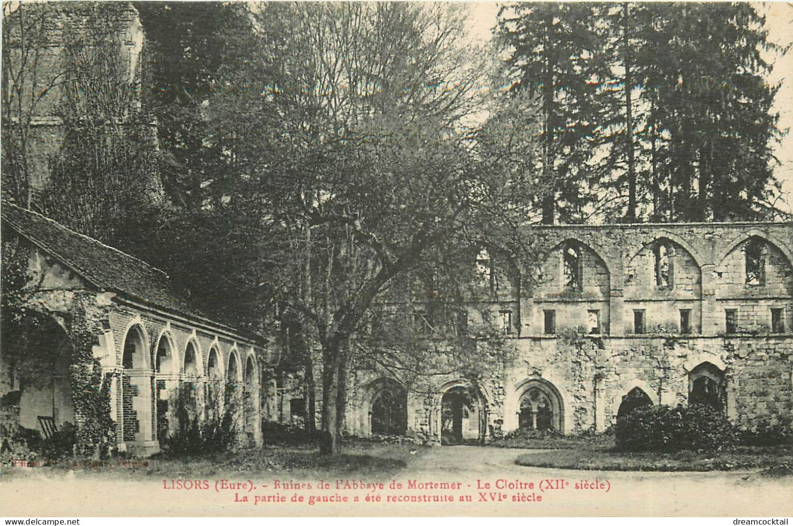 Top Promo 3 Cpa 27 LISORS. Ruines Transept, Pilier Du Choeur Et Cloître Abbaye Mortemer - Autres & Non Classés
