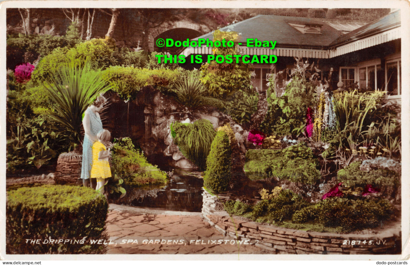 R356761 The Dripping Well. Spa Gardens. Felixstowe. 218745. Valentines. RP. 1937 - World