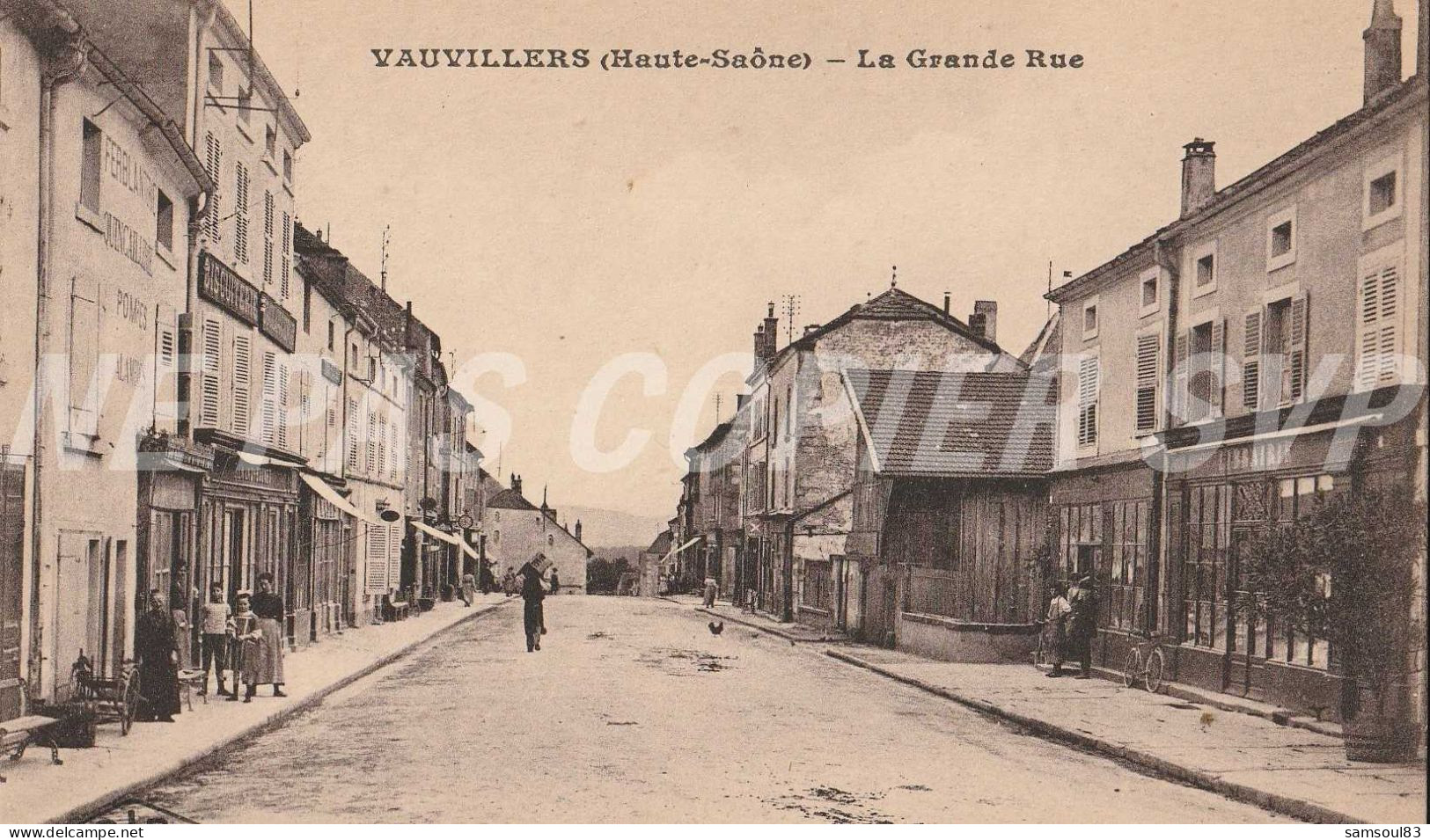 Carte Postale CPA Vauvillers (70) La Grande Rue - Vauvillers