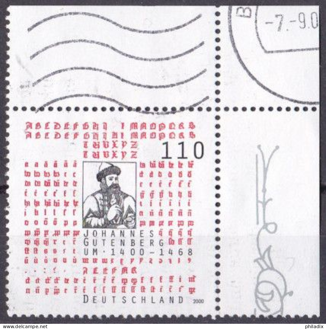 BRD 2000 Mi. Nr. 2098 O/used Eckrand (BRD1-6) - Used Stamps