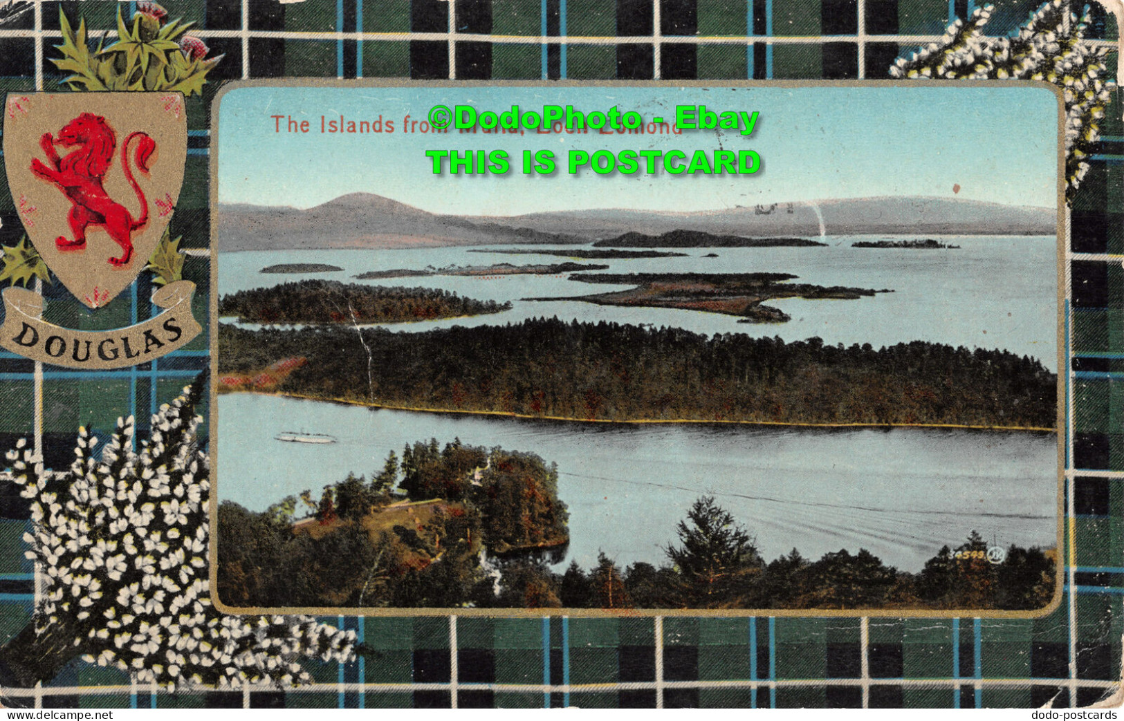 R356190 Douglas. The Islands From Mulia. Loch Lomond. Valentines Series. 1923 - World