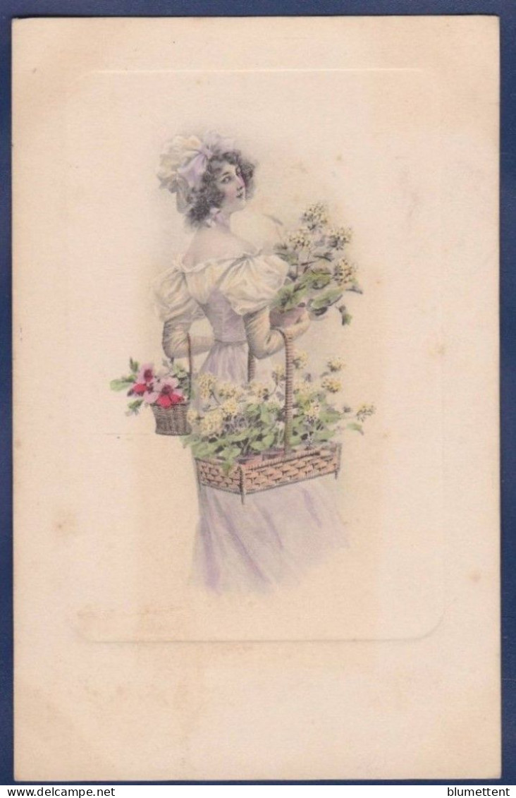 CPA 1 Euro Vienne Illustrateur Femme Woman Art Nouveau Circulé Prix De Départ 1 Euro - 1900-1949