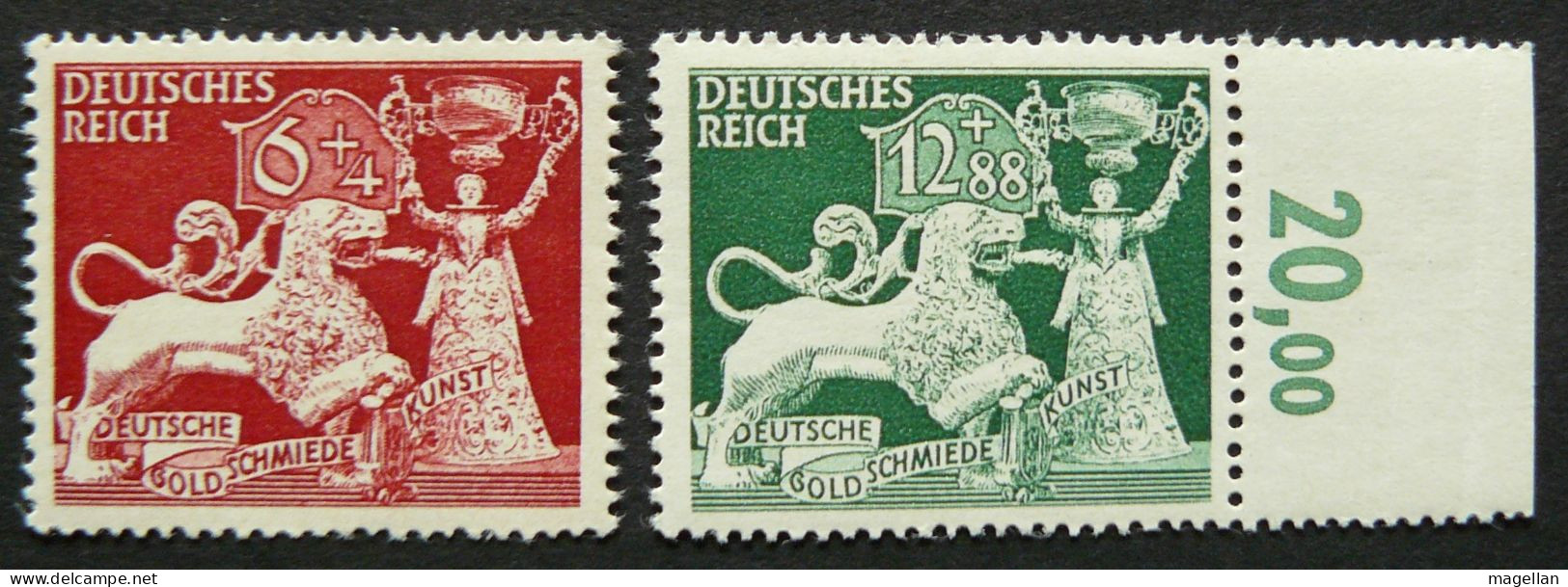 Allemagne - III Reich - Mi. 816/817 - Yv. 740/741 Neufs ** (MNH) - Unused Stamps