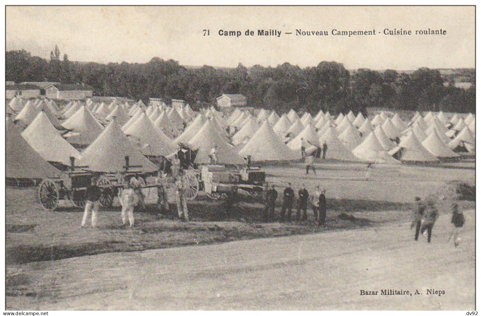 CAMP DE MAILLY : NOUVEAU CAMPEMENT CUISINE ROULANTE - Manoeuvres