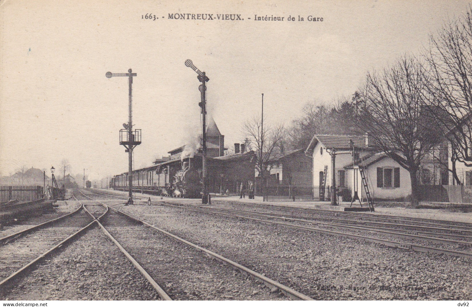 HAUT RHIN MONTREUX VIEUX INTERIEUR DE LA GARE - Andere & Zonder Classificatie