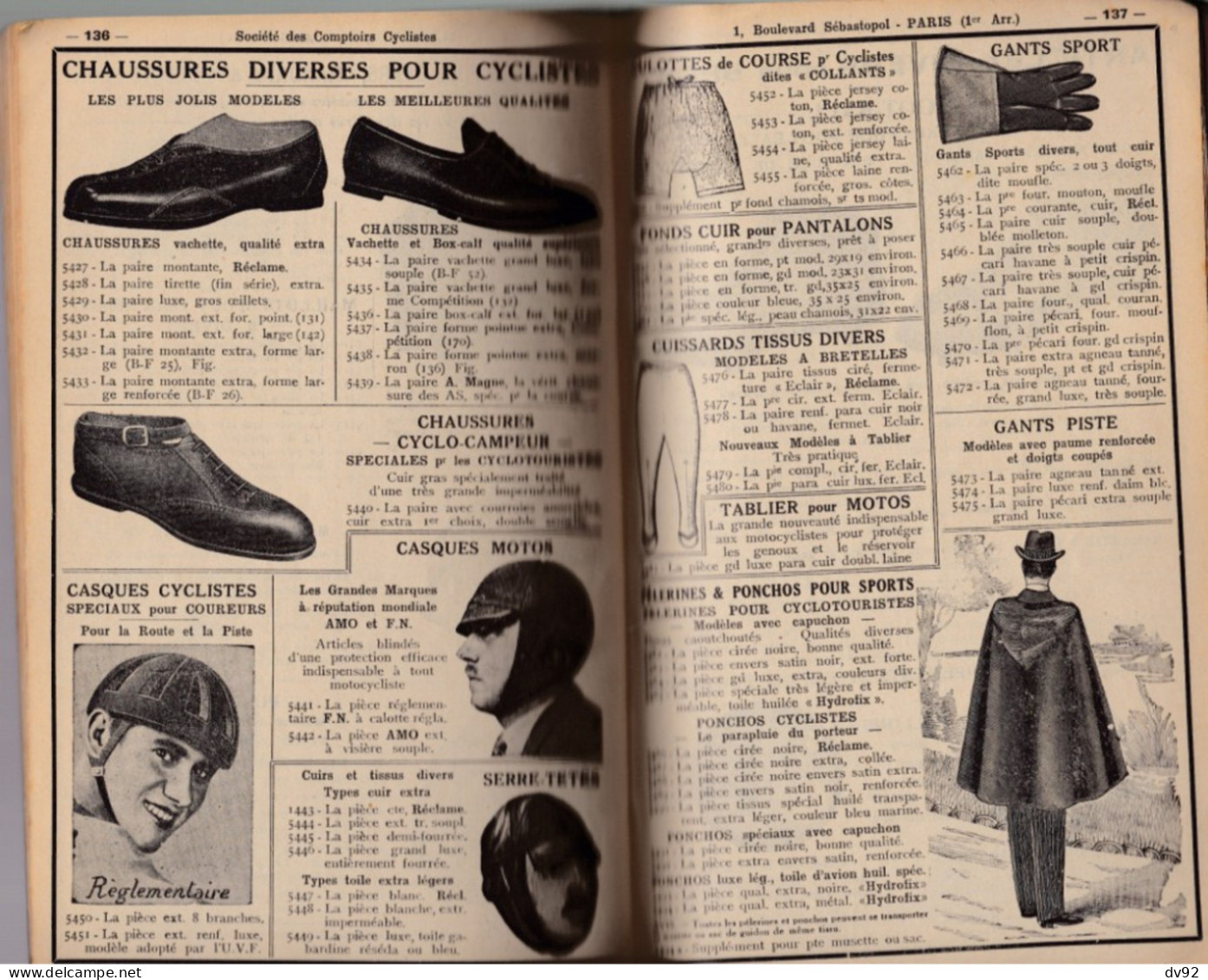 CATALOGUE SOCIETE DES COMPTOIRS CYCLISTES 1938 / 1939 - Wielrennen