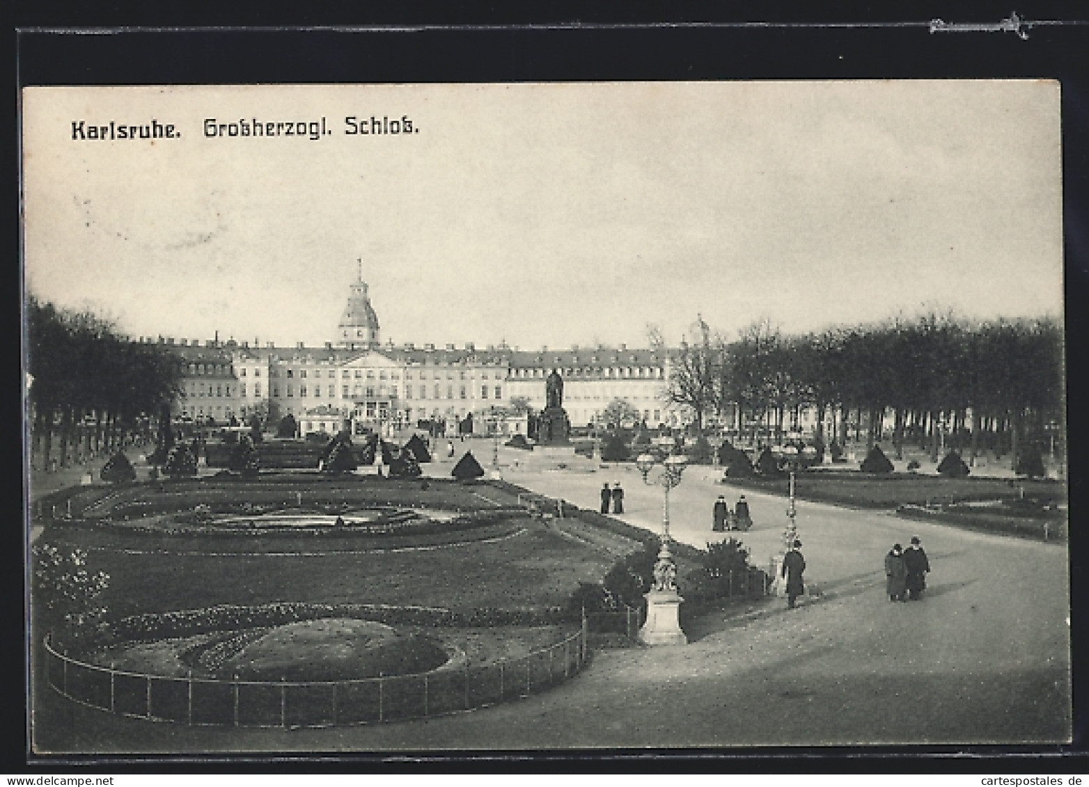 AK Karlsruhe, Blick Auf Das Grossherzogl. Schloss  - Karlsruhe