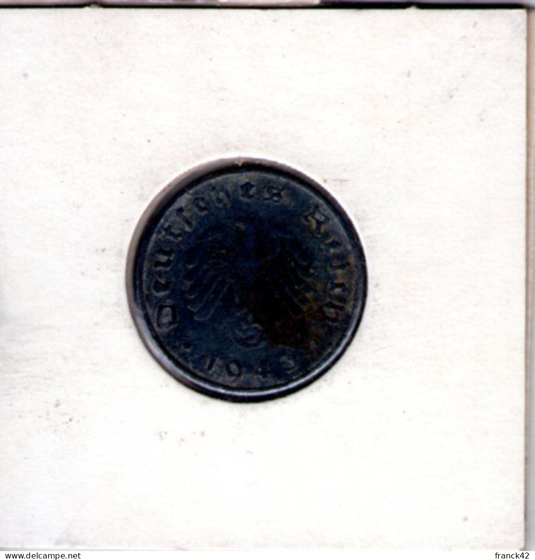Allemagne. 10 Reichspfennig. 1943 E - 10 Reichspfennig