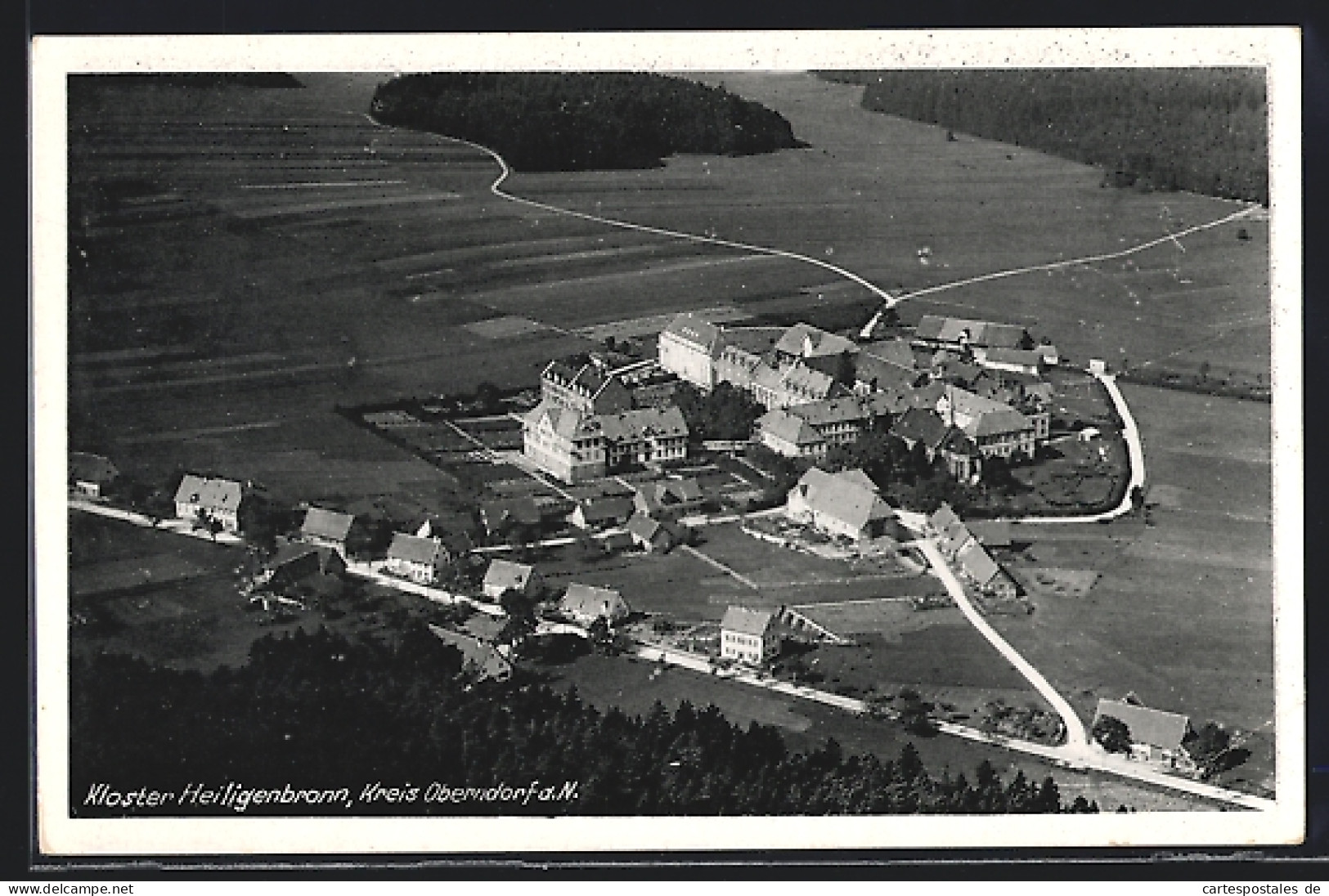 AK Oberndorf A. N., Kloster Heiligenbronn Aus Der Vogelschau  - Other & Unclassified