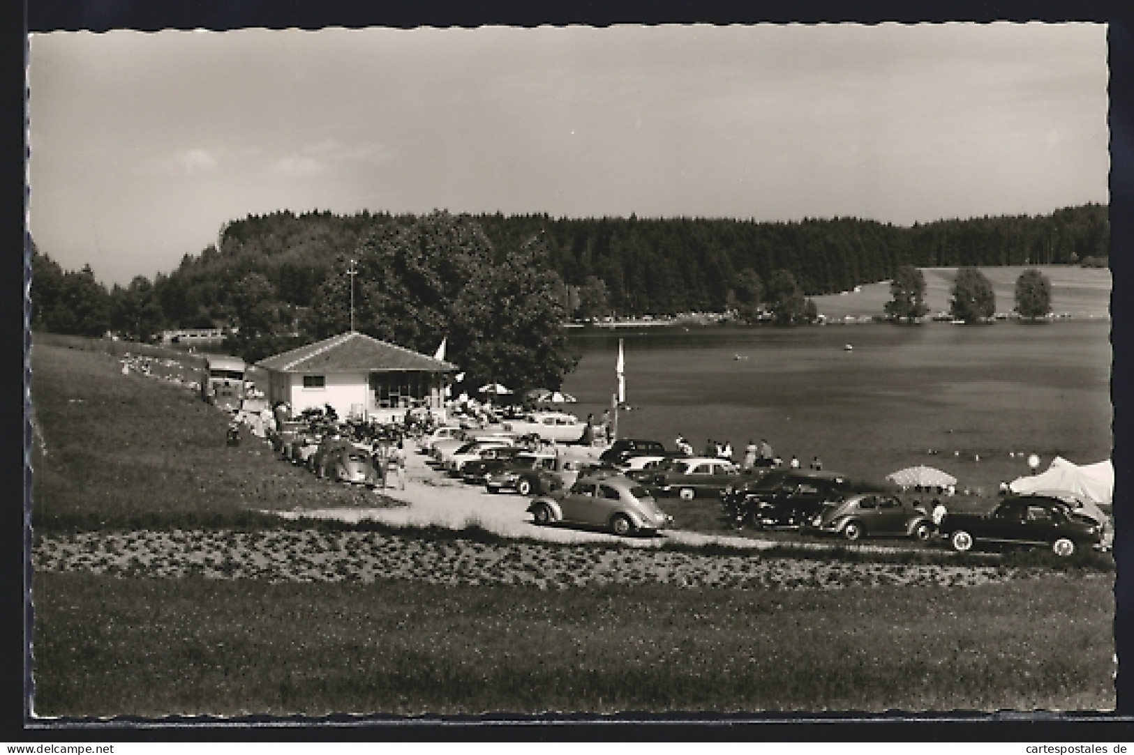 AK Unterbränd /Schwarzwald, Gasthof-Pension Sternen Mit Parkplatz, VW Käfer  - Other & Unclassified