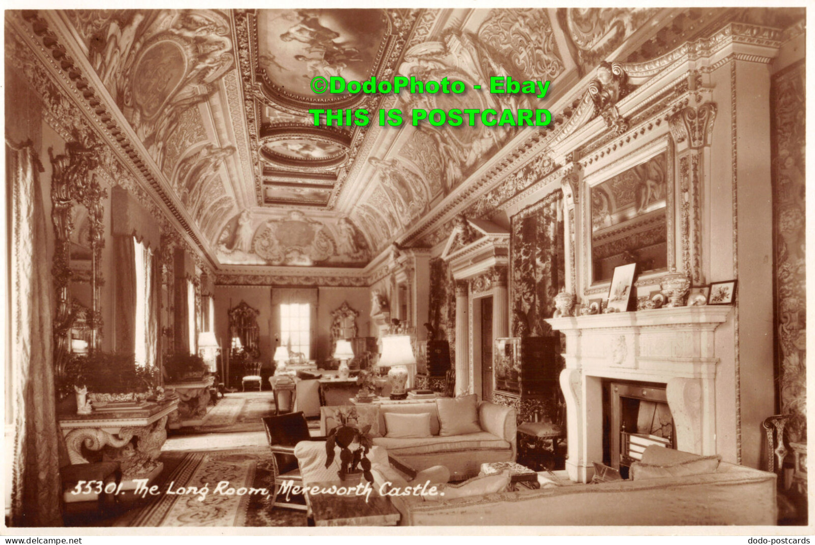 R356206 55301. The Long Room. Mereworth Castle. E. A. Sweetman. RP - World