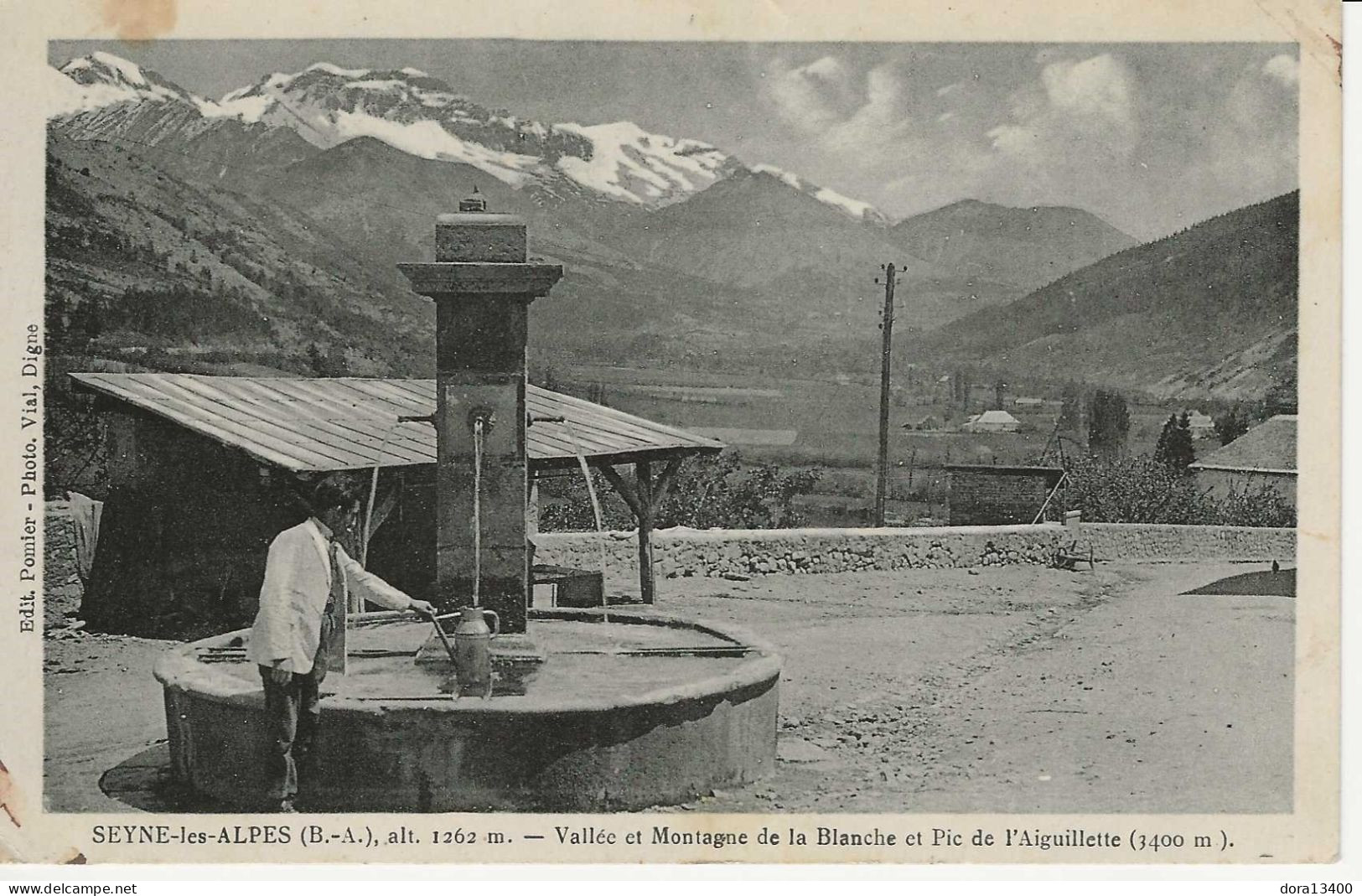CPA04- SEYNE-LES-ALPES- Vallée Et Montagne De La Blanche Et Pic De L'Aiguillette - Andere & Zonder Classificatie
