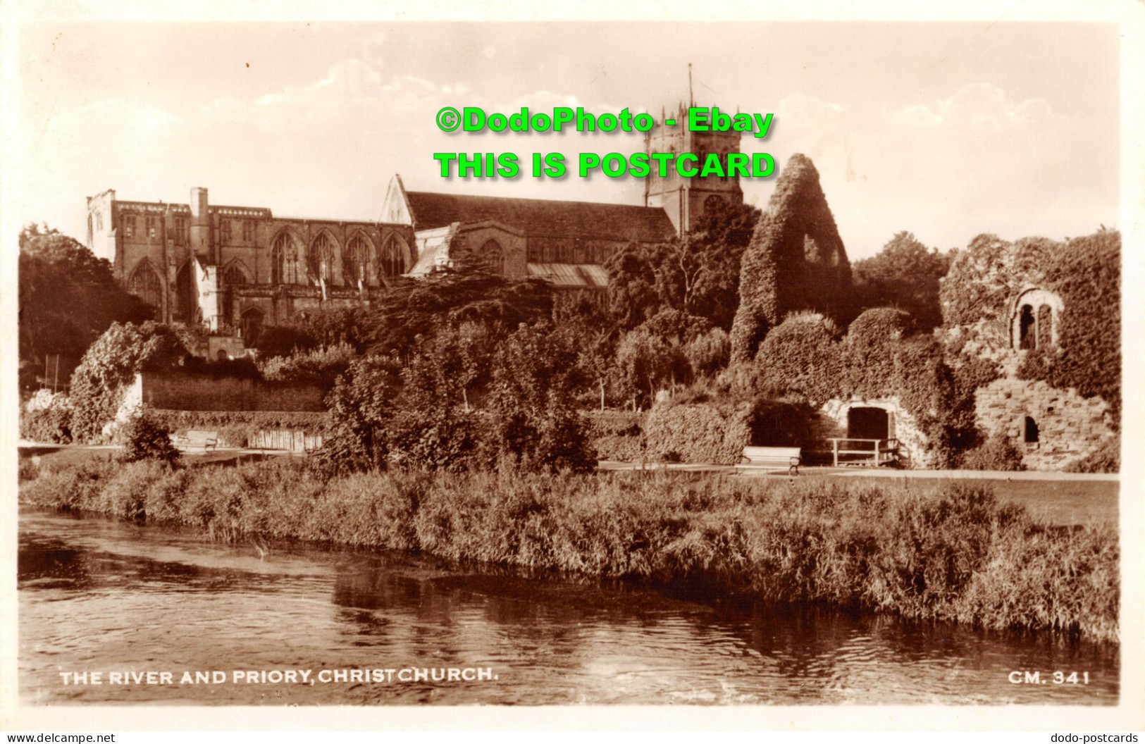 R356208 The River And Priory. Christ Church. CM. 341. Sunray Series. Thunder And - World