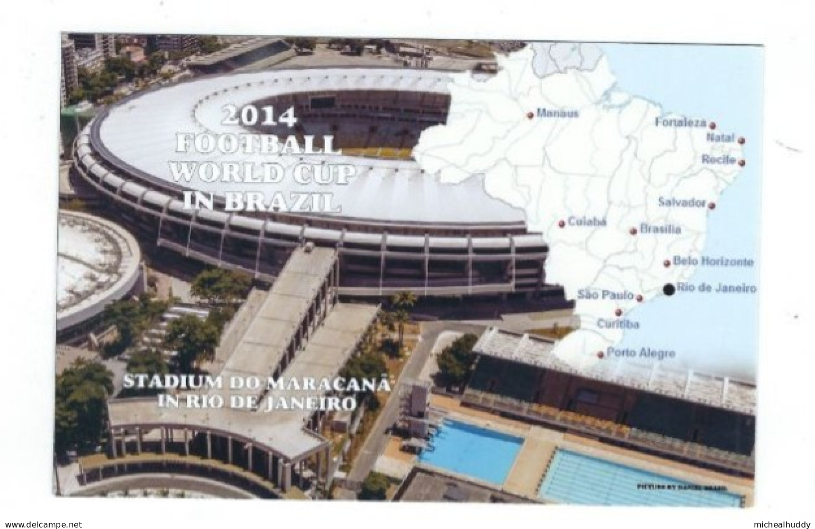 BRAZIL STADIUM  POSTCARD STADIUM  DO MARACANA   IN RIO DE JANEIRO PUBL IN UK - Stades