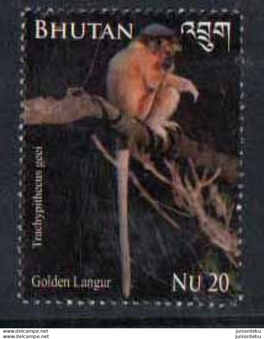 Bhutan-2014 - Flora And Fauna - Golden Langur - MNH. ( OL 08/05/2023) - Bhutan