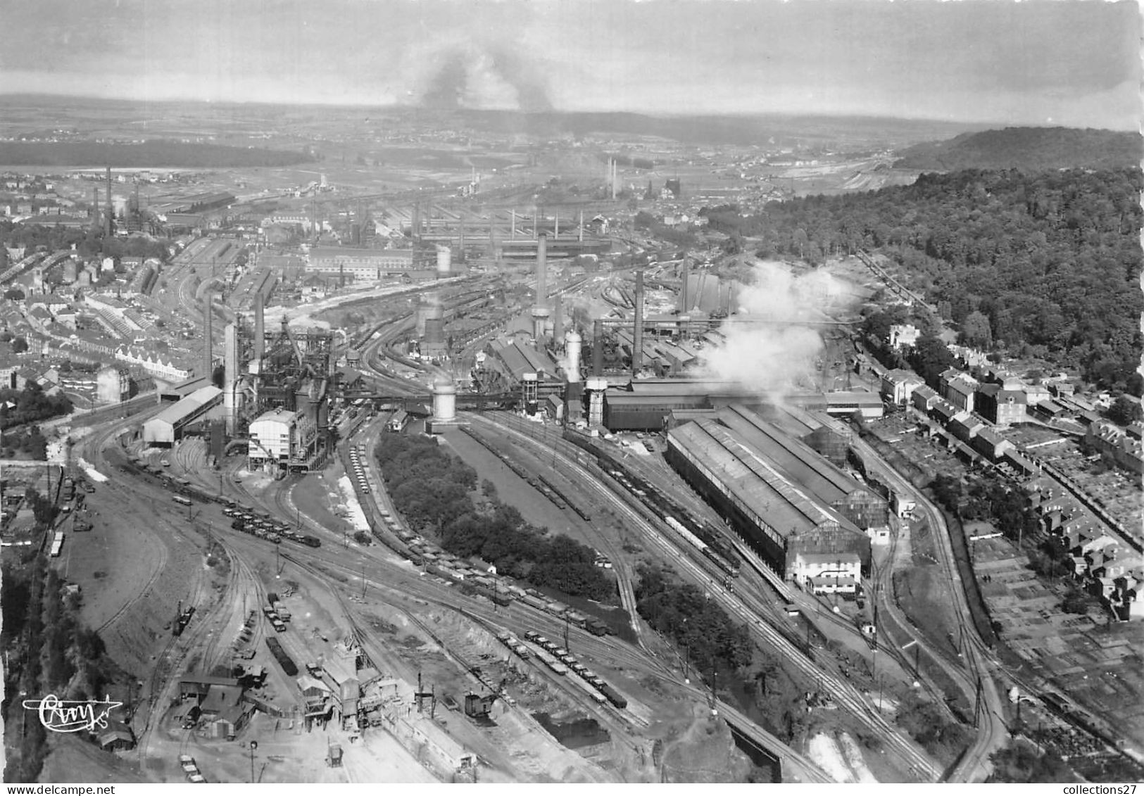 54-LONGWY- LES USINES- VUE AERIENNE - Longwy