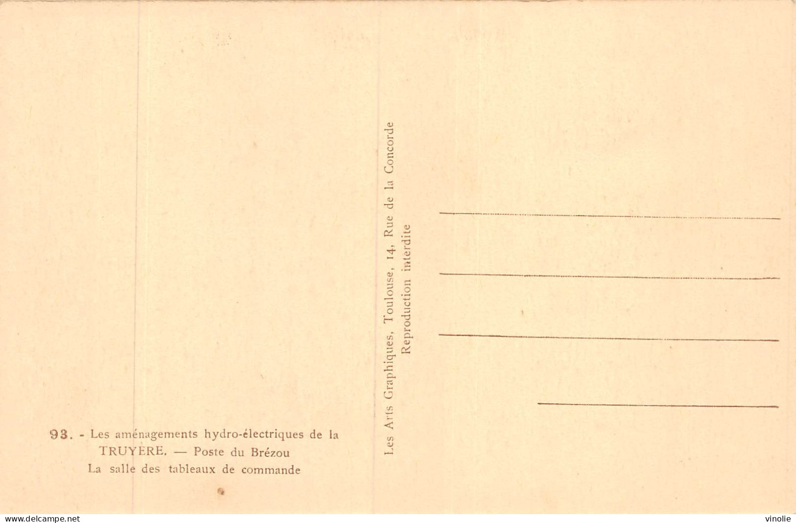 P-24-Mi-Is-1862 : BARRAGE DE LA TRUYERE. SALLE DES TABLEAUX DE COMMANDE - Sonstige & Ohne Zuordnung