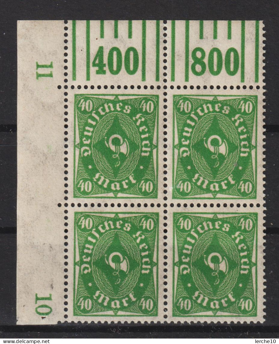 MiNr. 232 W Oberrand Bogenecke **  (0345) - Unused Stamps