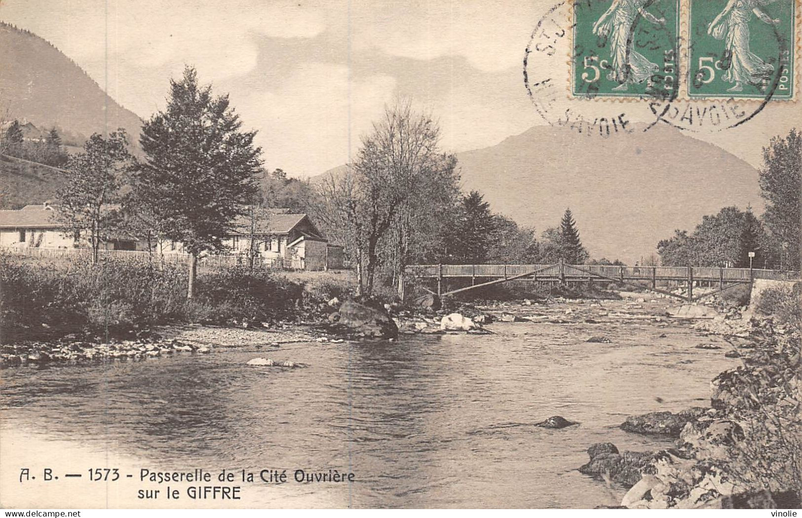 P-24-Mi-Is-1863 : PASSERELLE DE LA CITE OUVRIERE SUR LE GIFFRE - Autres & Non Classés