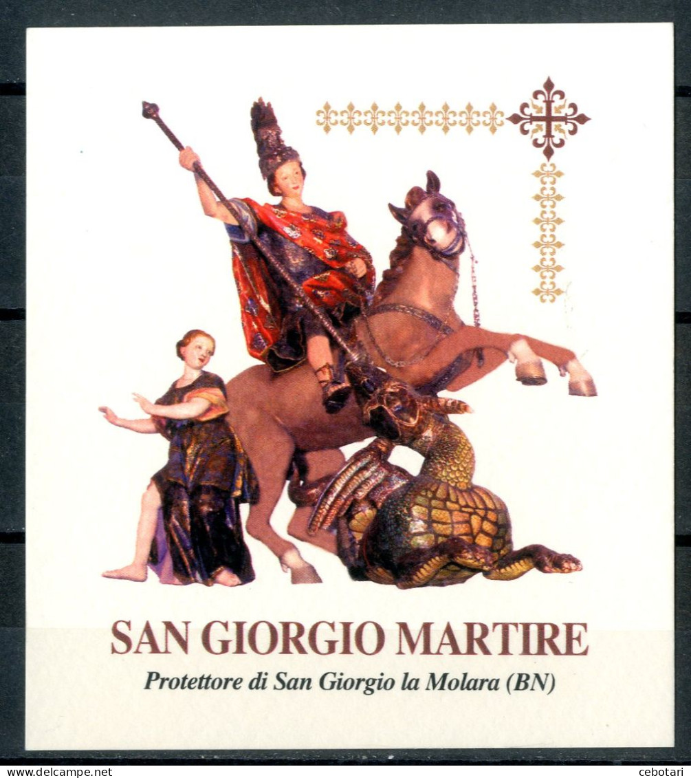 Santino - San Giorgio Martire - Santino Con Preghiera. - Images Religieuses