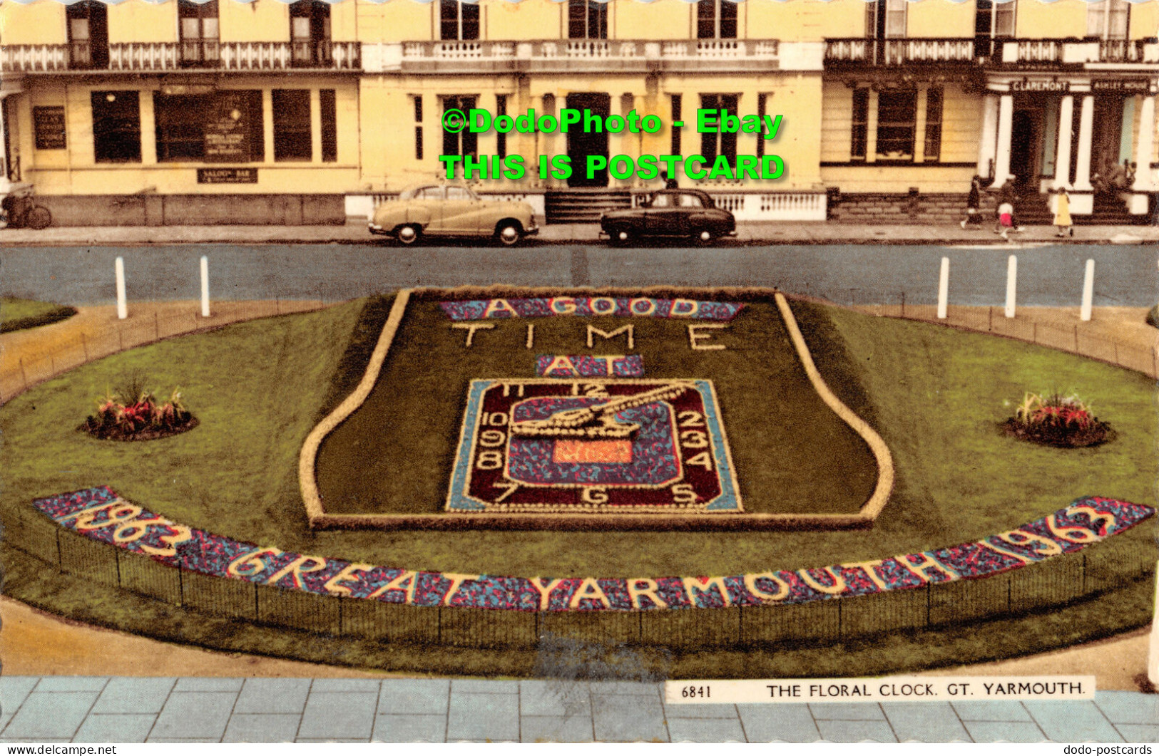 R356259 6841. The Floral Clock. Gt. Yarmouth. Nene Series. H. Coates. 1963 - Monde
