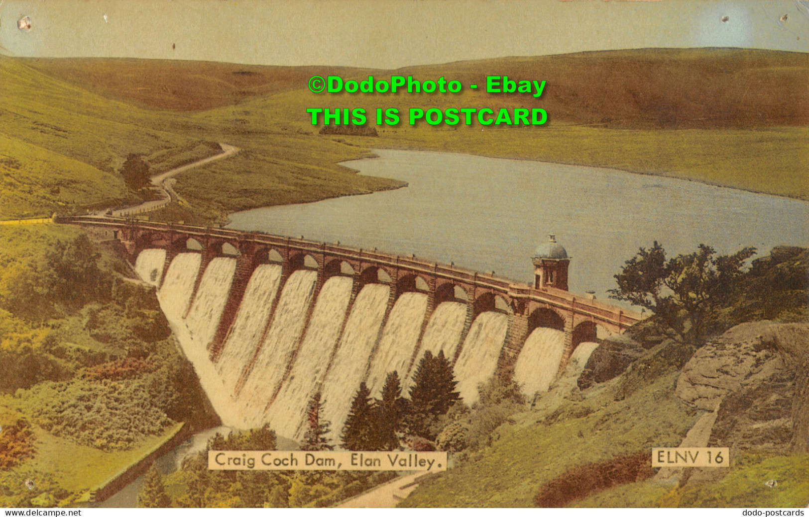 R355268 Elan Valley. Craig Coch Dam. F. Frith. A Collocard Production. 1974 - World