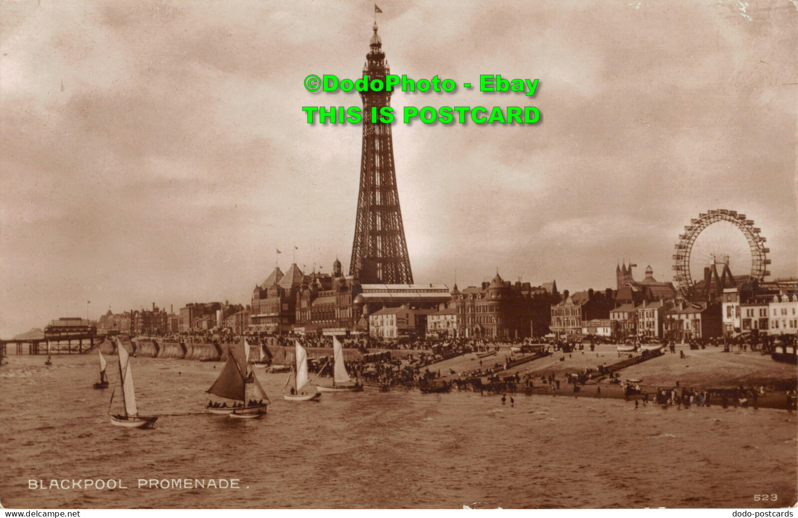 R355274 Blackpool Promenade. Postcard. 1911 - Monde