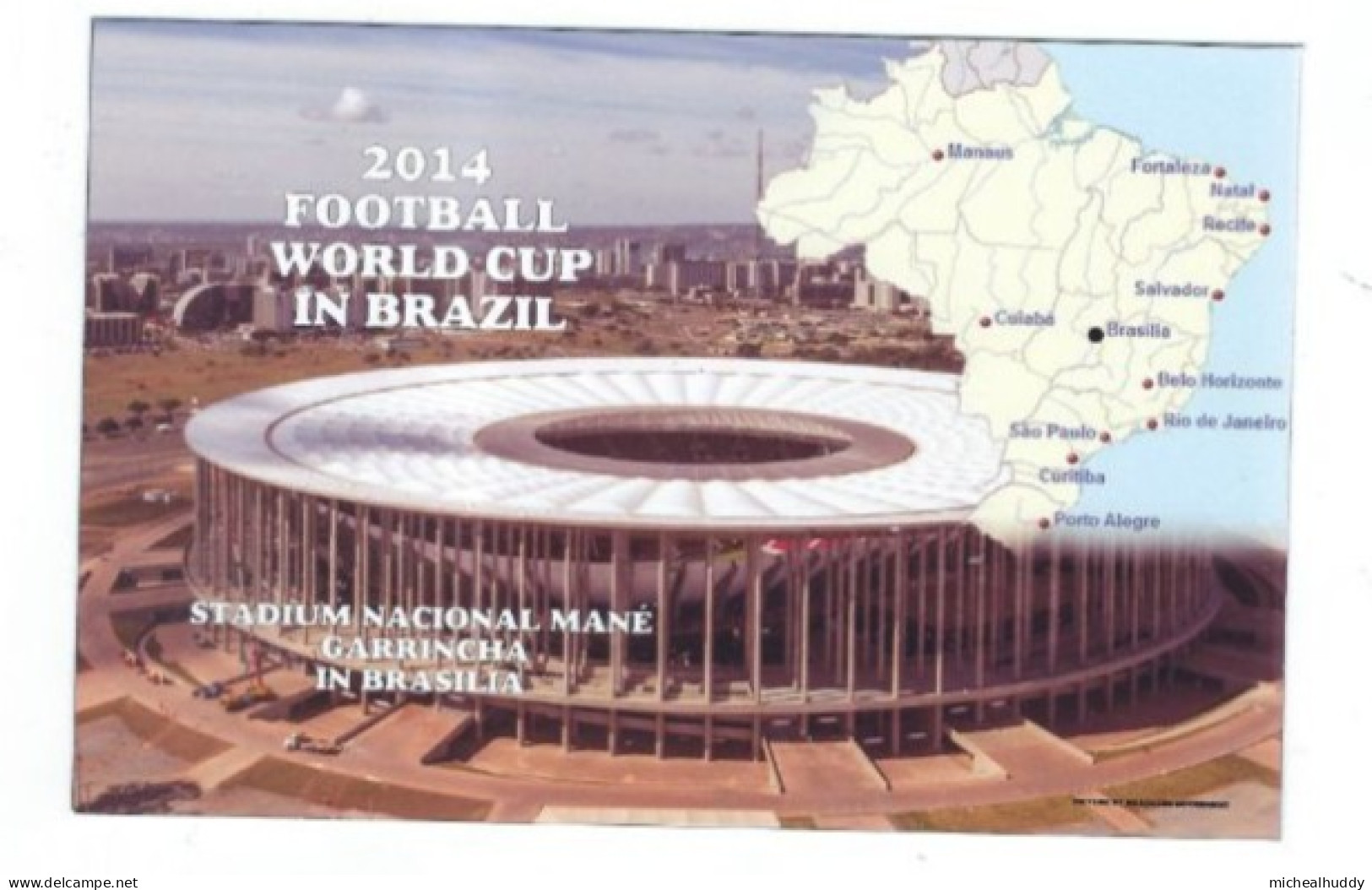 BRAZIL STADIUM  POSTCARD STADIUM   NACIONAL MANE CARRINCHA PUBL IN UK - Stades