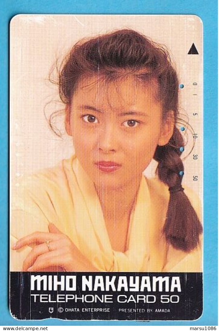 Japan Telefonkarte Japon Télécarte Phonecard -  Girl Frau Women Femme Miho Nakayama - Werbung