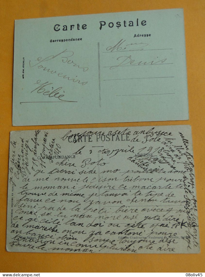 NANCY - STRASBOURG -- Lot De 2 Cpa Différentes - Types D'Alsacienne Et Lorraine - Kostums