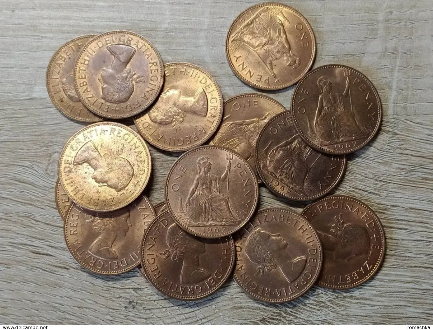 Great Britain UK 1 Penny 1967 Price For 1 Coin - Autres & Non Classés
