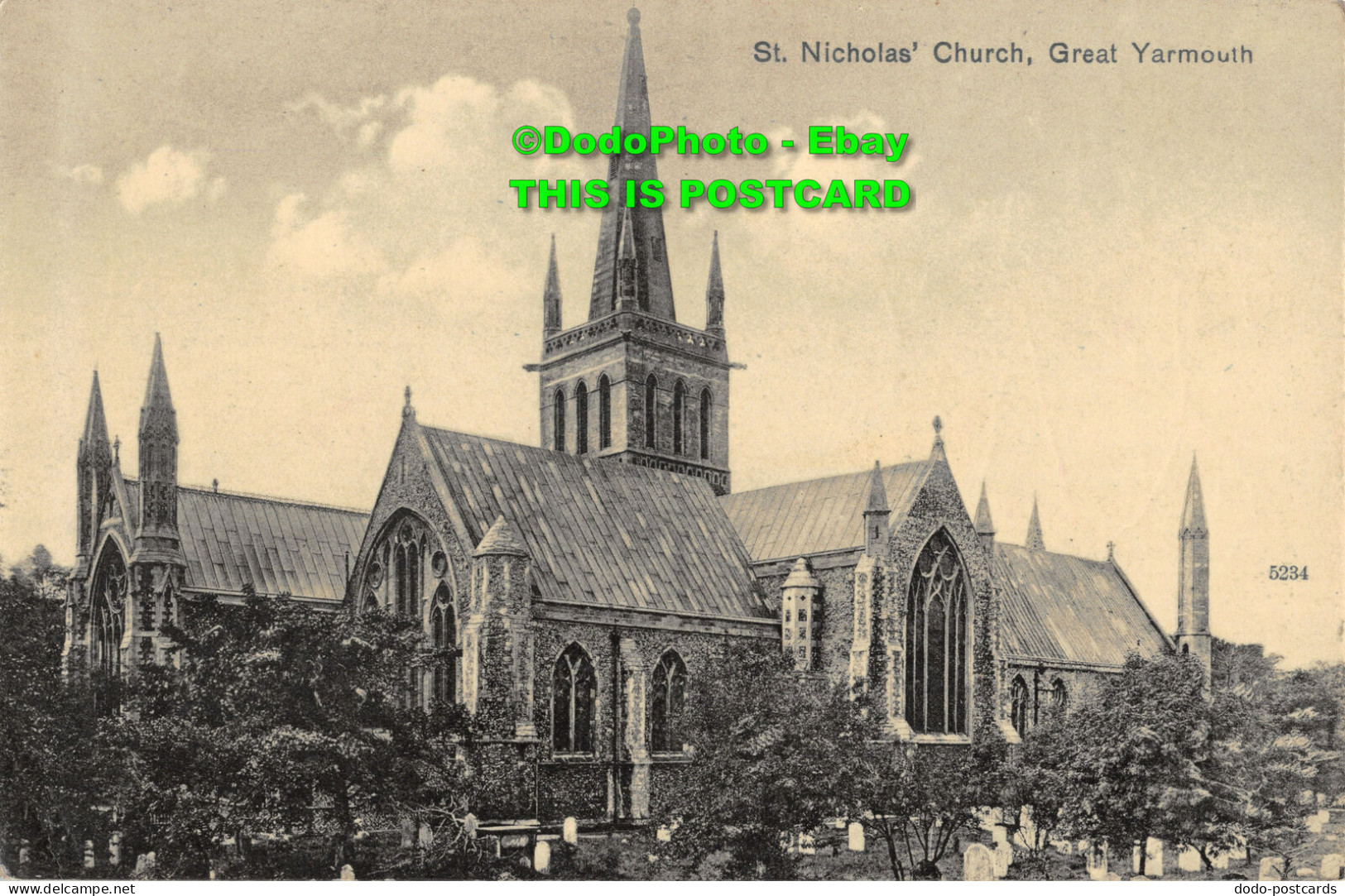 R356870 St. Nicholas Church. Great Yarmouth. 5234. Jarrolds Series - Monde