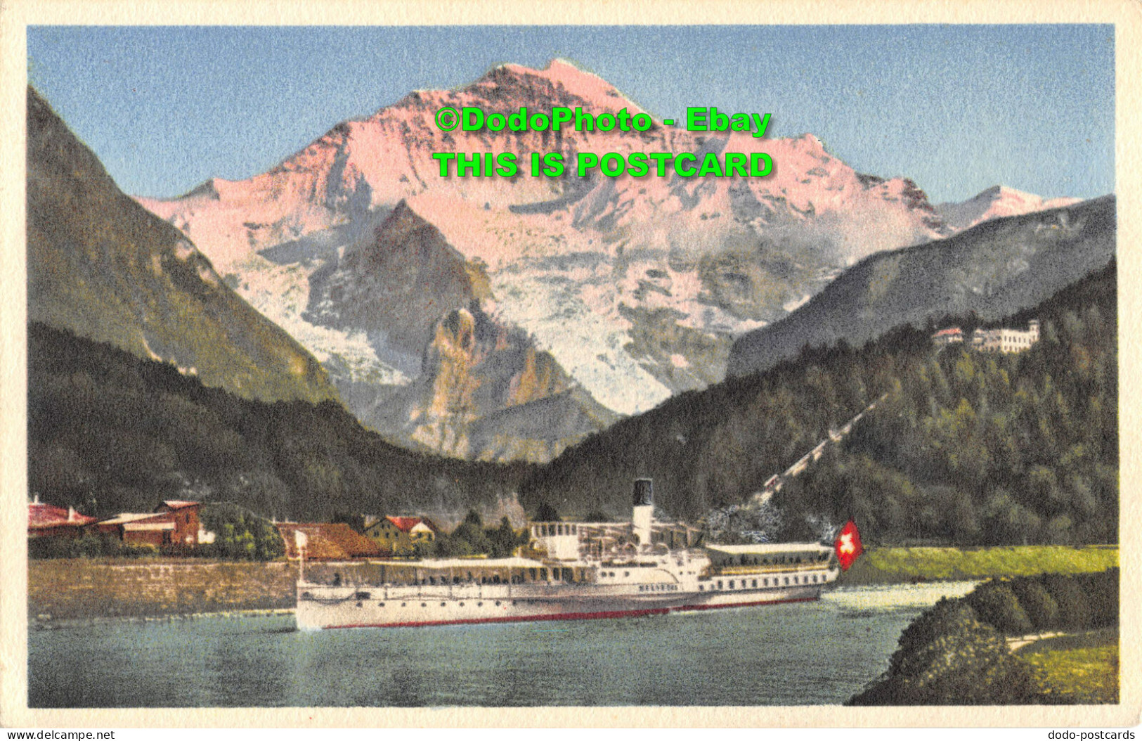 R355280 Interlaken. Schiffeinfahrt Und Heimwehfluh. Photogr. Gabler. Interlaken. - Monde